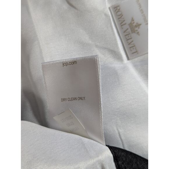 ROYAL VELVET! A PAIR OF LUXURIOUS BLACK RAW SATIN FINISH BLACKOUT DRAPES! 2 PC! - Picture 8 of 10